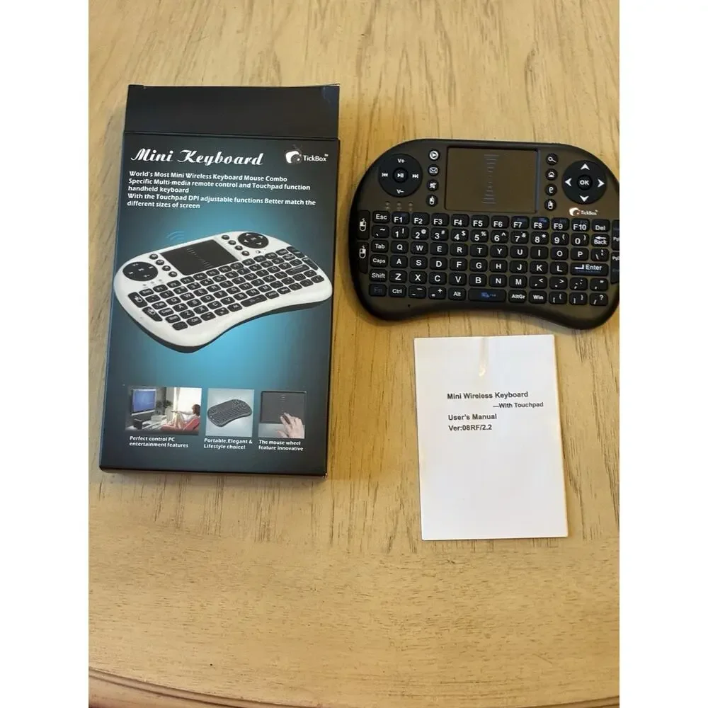Mini Portable Wireless Keyboard Backlit Mouse Combo Xbox 360 PS3 PCs Smart TVs